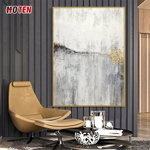 Elegante decoración del hogar pintado a mano abstracto lámina <span class=keywords><strong>de</strong></span> oro <span class=keywords><strong>montaña</strong></span> <span class=keywords><strong>pintura</strong></span> al óleo sobre lienzo paisaje único sujeto - Product Image 3