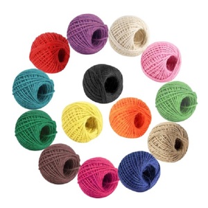 เส้นด้ายปอกระเจาหลากสีสำหรับถักด้วยมือปรับแต่งได้ผลิตจากโรงงาน - Product Image 3