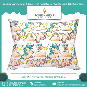 <b>Baby</b> Cloth <b>Pillow</b> Cover Organic Soft Infant <b>Sleep</b> <b>Baby</b> <b>Pillow</b> Cover at Wholesale Price - Product Image 2