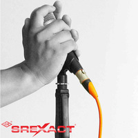 Conector de Audio XLR Macho Profesional SREXACT IP65 Impermeable 3P/15A, Pines de Latón Plateados, Acabado de Carcasa en Níquel Mate, PA 3m
