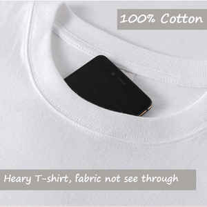 Camiseta de calle de algodón en blanco Venta al por mayor Ropa de alta calidad Camisetas cómodas de gran tamaño - Product Image 6