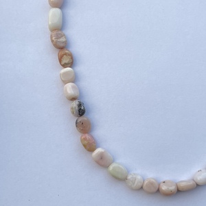 Collares de cuentas de piedras preciosas ovaladas lisas de piedra de ópalo peruano Rosa Natural de 6mm, 8mm, 10mm, joyería de tendencia del fabricante en línea - Product Image 4