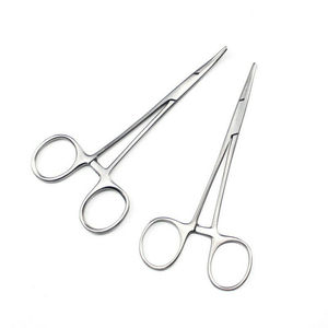 12.5cm Pliers <b>Epilation</b> Tools Fish Locking Pliers Tightening Curved Tip Straight - Product Image 1