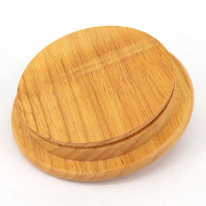 Couvercles en bois vernis de haute qualité anti-déversement avec joint hermétique, taille personnalisée, marque OEM, pour bocaux de type Weck Smart - Product Image 2