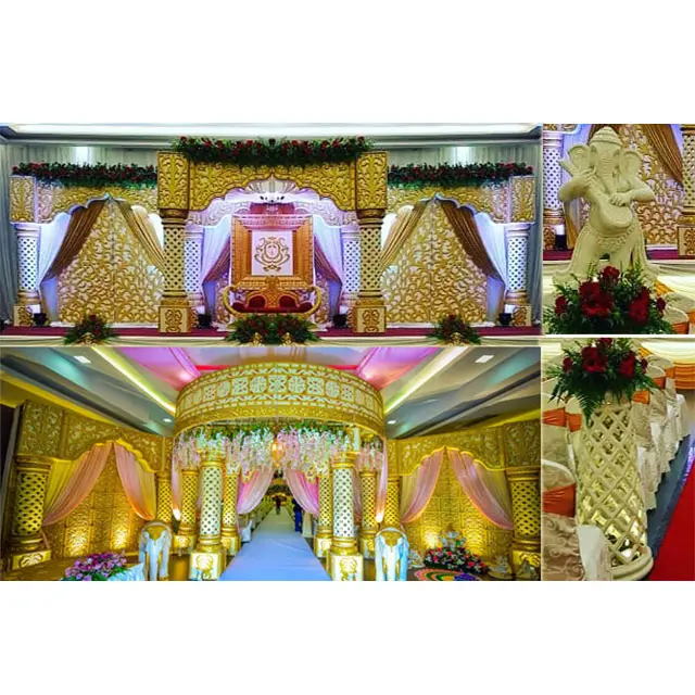 Königliche Hochzeit Maharaja Mandap London Grand Fiber König Hochzeit Mandap Frankreich Süd indische Hochzeit Mandap & Eingangstor