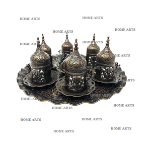 Exclusive Quality Etching Work Customized Shape Tea <b>Cups</b> and Saucers Vintage Brass Home Table Top <b>Cups</b> Saucers - Product Image 1