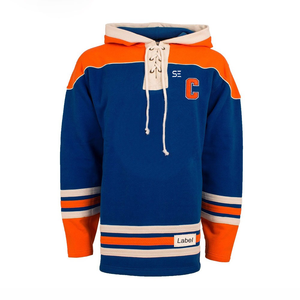 เสื้อแจ็กเก็ตมีฮู้ดสำหรับเล่นฮ็อกกี้น้ำแข็งดีไซน์แบบกำหนดได้เอง2023การฝึกอบรมแบบทีม - Product Image 4
