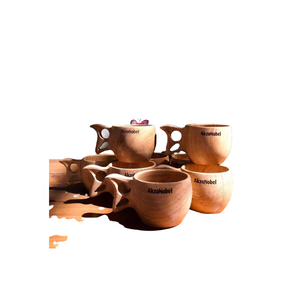 Vietnamien 100% naturel NOIX DE COCO BOIS TEACUP/noix de coco cosse théière Artisan noix de coco théière pour la maison cafetières hôtel ustensiles de cuisine - Product Image 5