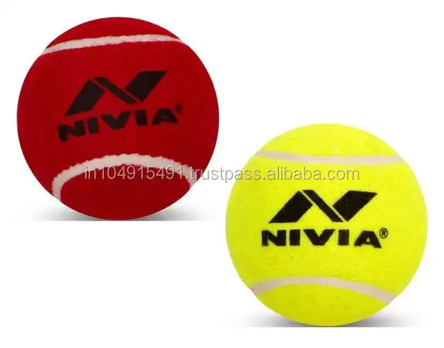 Nivia 무거운 무게 크리켓 테니스 공 레드 & 옐로우