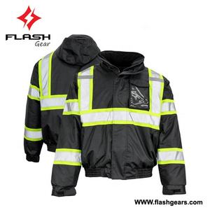 Chaqueta reflectante de seguridad para el trabajo, chaqueta reflectante de alta visibilidad con logotipo personalizado para invierno - Product Image 6