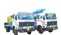 Nouvelle plateforme de forage de puits d'eau montée sur camion PRL PDTHR-450 Ashok Leyland, double table rotative, profondeur de forage maximale de 300 m, ELGI Air
