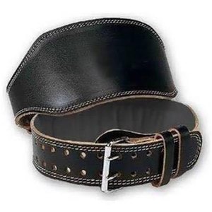Ceinture de levage en cuir de peau de vache pour ceintures de puissance d'exercice avec cuir fendu pour la musculation - Product Image 1