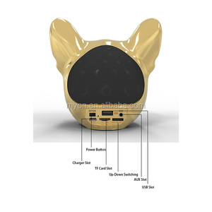 <span class=keywords><strong>Parlantes</strong></span> Bluetooth Bulldog Altavoz para regalo Deep Bass inalámbrica altavoces radio telescopio Cámara Altavoz de Audio - Product Image 2