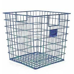 Panier de rangement rectangulaire moderne en fil de fer blanc pour cuisine, pliable et durable, pour boissons - Product Image 6