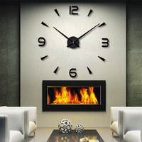 Montre en gros moderne bricolage grande horloge murale 3d Quartz salon numérique simple face créative décoration 100*100cm sépare
