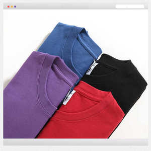 Camisetas de media manga con cuello redondo de alta calidad, camisetas 100% de algodón en blanco, ropa informal para verano - Product Image 1