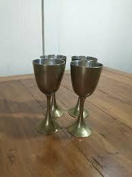 Royal Brass <b>Wine</b> <b>Goblet</b> Handmade Engraved Chalice Vintage Metal Antique Style Drinking Glass Decorative Barware Wedding Decor - Product Image 5