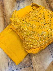 ชุดรูปแบบ Reyon Tier Premium พร้อมกระจกฟอยล์สวยงาม,ใช้กับ Yoke Nazmeen Dupptta กับการพิมพ์สีทองสำหรับผู้หญิง - Product Image 4