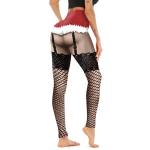 <b>Women's</b> <b>Christmas</b> & St Patrick's Day Solid Pattern Breathable High Waist Elastic Slim Workout <b>Leggings</b> - Product Image 5