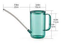 Pots d'arrosage de jardin en plastique Transparent 1l, fait main, arrosage exquise et décorative, Mini Arrosoir