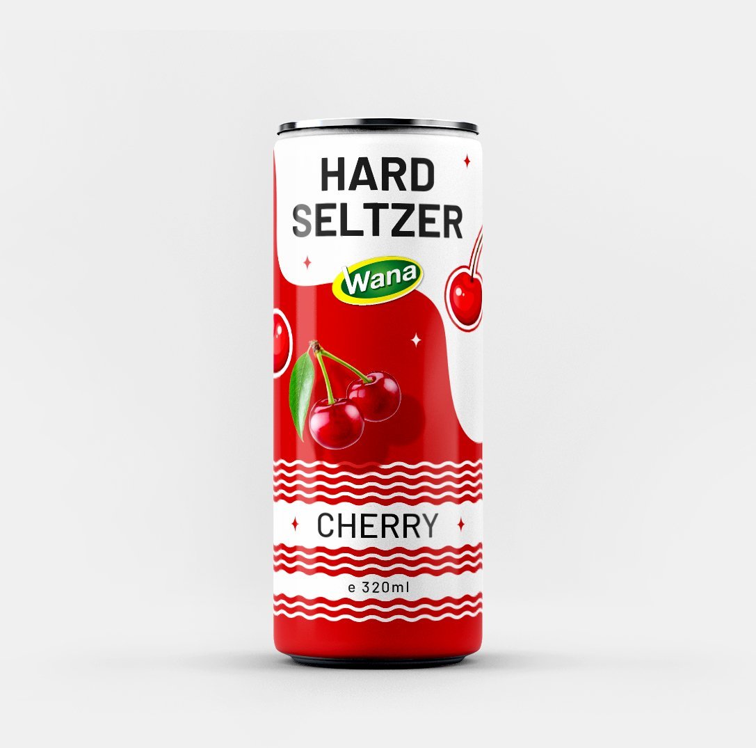 Cherry Flavor Hard Seltzer Drink --> 320ML Canned --> Premium Drink // Chill Drink