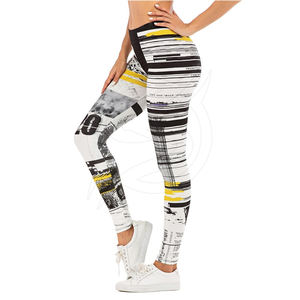 Leggings de sport pour femmes, pantalon de Yoga, extensibles, taille haute, couleur unie, - Product Image 2