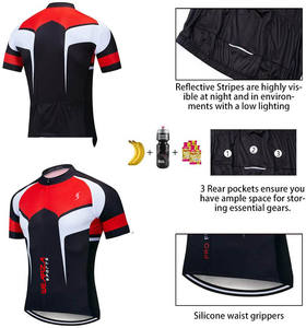2024 Men's <b>Cycling</b> Jersey Set Bicycle <b>Short</b> Sleeve Set Quick-Dry Breathable Shirt + 5D Cushion <b>Shorts</b> <b>Padded</b> Pants / Bib <b>Short</b> - Product Image 4