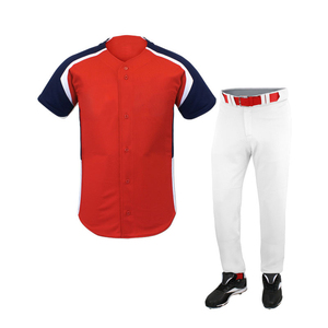 Nuevas Camisetas de Béisbol Sublimadas Personalizadas al por Mayor 2026, 100% Poliéster Transpirable, Uniformes de Béisbol de 2 Piezas con Cintura Elástica y Botones - Product Image 5