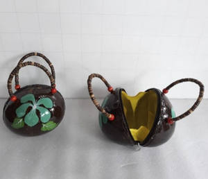 Sacs en coquille de noix de coco de style bohème hawaïen, vintage pour femmes, sac à main en coquille de noix de coco // cathy: + 84813366387 99GD - Product Image 5