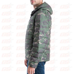 Wholesale OEM Mens Puffer Down Jacket Waterproof Customize Men Quilted Cotton - Product Image 6