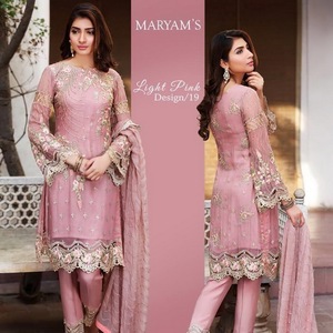 Robe africaine en mousseline de soie pour femmes, costumes de fête pour femmes/kameez féminines - Product Image 1