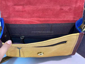 Vente chaude Western couleur sacs à main en cuir recyclé Multi couleur sac à main femmes élégant imprimé Animal Unique épaule sacs à bandoulière - Product Image 6