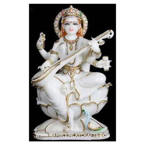 Statue de marbré, Saraswati Maa - Product Image 1