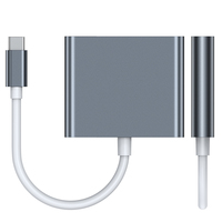 Mini 3 en 1 Tipo-C USB Hub 4K HDMI Adaptador multipuerto Dock Hub PD Carga para interruptor de computadora portátil