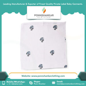 Personalizado mantas Precio de Venta caliente logotipo personalizado impreso de algodón orgánico Swaddle Manta - Product Image 4