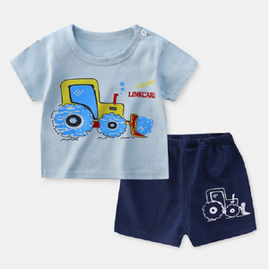 Conjunto de camisetas informales para bebés y niños, ropa cómoda y directa de fábrica, producto suave, 100% algodón, Unisex - Product Image 1