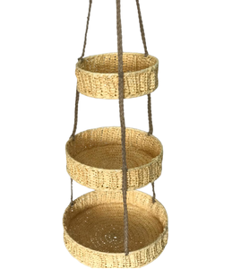 Mejor venta de mimbre Natural hecho a mano, cesta de almacenamiento de algas marinas maceta jardinera colgante cesta colgante - Product Image 2