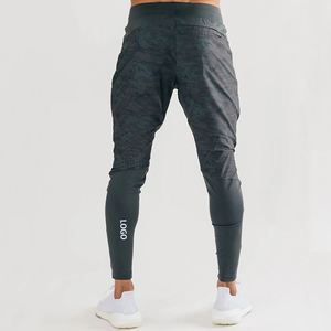 Blue Premium Jogger Tapered Fit Men's Gym Fitness Wear Pantalon de survêtement en toile camouflage personnalisé avec taille haute Style décontracté - Product Image 3