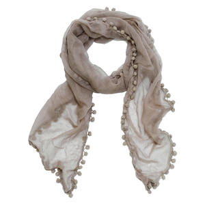 Meilleure collection d'écharpes pour filles : écharpes en pompons, en mousseline, en coton, en soie, en modal, 100x150cm ou sur mesure, et écharpes de couleur personnalisée pour la mode. - Product Image 1