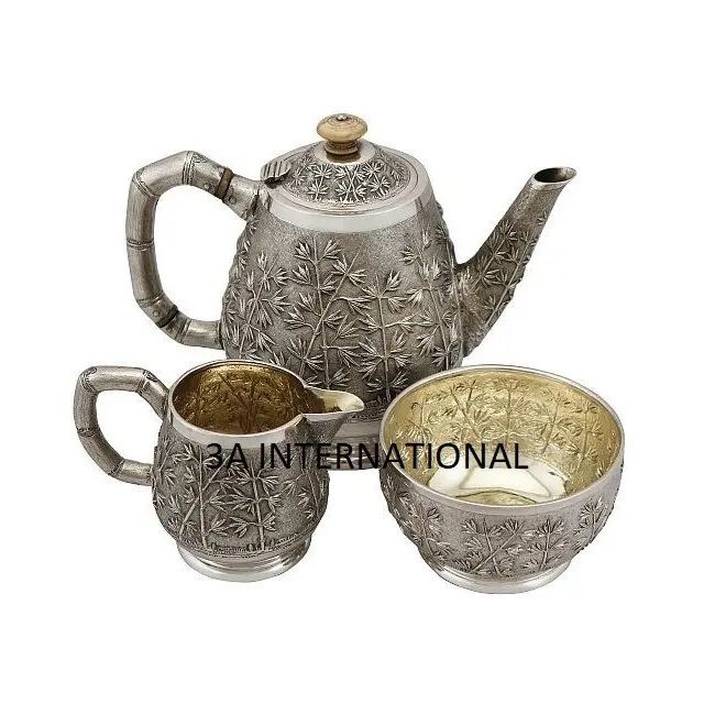 Top กาแฟและชาเสิร์ฟเวอร์หม้อโลหะสําหรับตกแต่งโต๊ะกาต้มน้ําภาษาอาหรับ Handcrafted กาแฟเสิร์ฟหม้อ Percolator