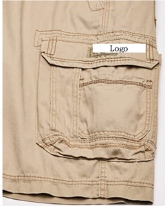 Pantalones cortos de Cargo con cinturón para hombre, mallas de negocios cómodas y de la mejor calidad, personalizadas, 65% poliéster, 35% algodón - Product Image 3