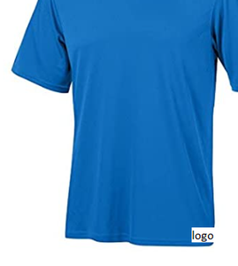 คู่แห้ง4.1ออนซ์ Interlock เสื้อยืด100% โพลีเอสเตอร์เสื้อลูกโซ่ความชื้น-Wicking อย่างรวดเร็วแห้ง Interlock ผ้า - Product Image 5