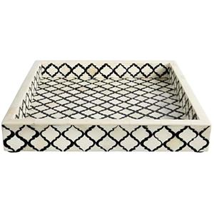 Bandeja para servir con incrustaciones de hueso elegante de lujo - Product Image 1