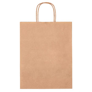 Haute qualité nouveau sac à provisions en papier alimentaire à emporter sac en papier Kraft brun écologique pour sac en papier à poignée torsadée - Product Image 1