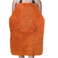 Tablier de soudage en cuir de vachette personnalisable confortable et étanche avec plusieurs poches à outils
