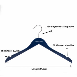 <span class=keywords><strong>Germant</strong></span> personalizado logotipo de la marca ropa brillante brillo azul percha de madera con nupcial - Product Image 2