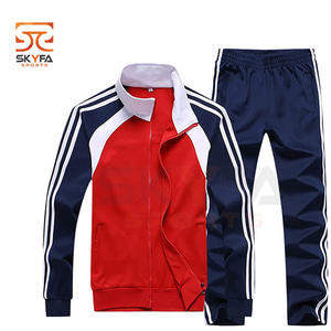 Ropa Deportiva de gimnasio de algodón/poliéster con logotipo personalizado, traje de pista de alta calidad, diseño al por mayor - Product Image 6