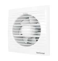 Ventilateur extracteur axial mural pour salle de bain VE125-S-C 125 mm, électrique 220-240 V 50/60 Hz 16 W 183 m³/h, moteur haute technologie OEM
