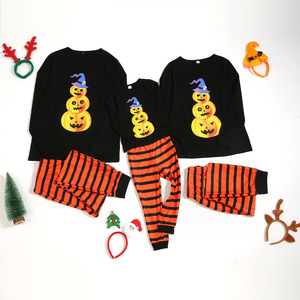 Hot sale in stock 2021 long sleeve <b>christmas</b> <b>pajamas</b> sleepwear parent-child suit - Product Image 2