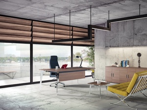 Moderno elegante Convertible Modular PVC Borde-Banded E1 Grado MDF Gerente Escritorio Ejecutivo Oficina Muebles Panel de madera Hogar Hotel - Product Image 6